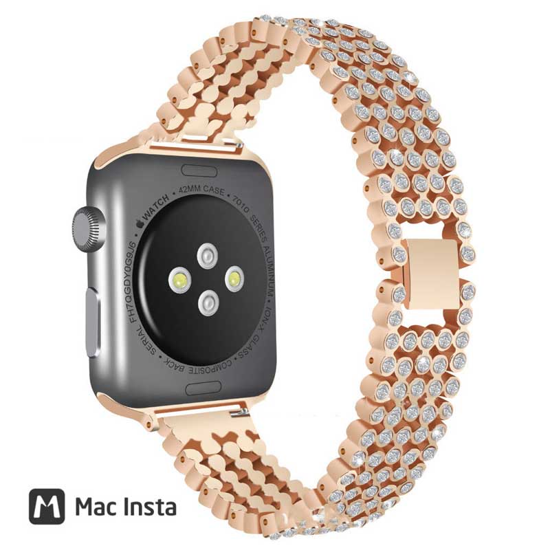 Dây Apple Watch – Dây thép không gỉ đính đá